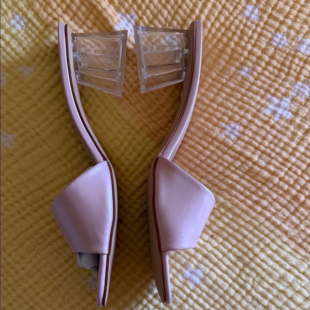 ShuShop Blush Pink Heeled Sandals - Picture 2 of 3